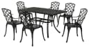 MERXX Garten-Essgruppe Rhodos 7-tlg. Grau Aluminium Bild 2