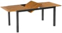 Gardenson Gartentisch Tilos Ausziehbar Akazie Aluminium Braun Bild 1