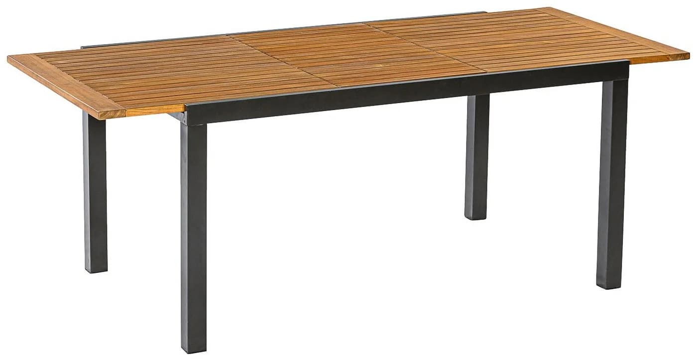 Gardenson Gartentisch Tilos Ausziehbar Akazie Aluminium Braun - Bild 3