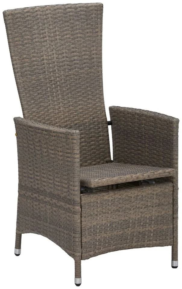 MERXX Garten-Essgruppe Valencia 6-tlg. Taupe/Braun Poly Rattan - Bild 5