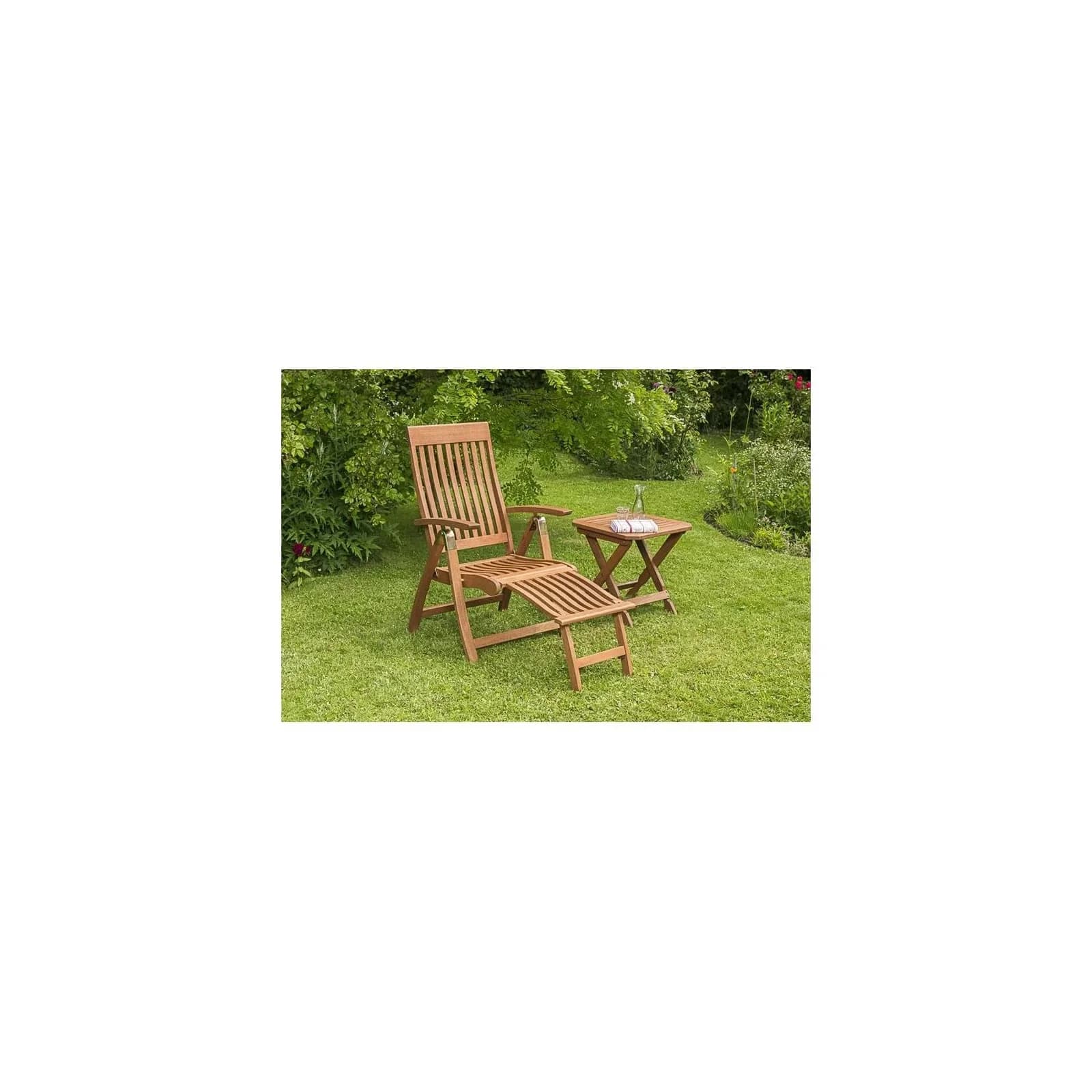 MERXX Commodoro Gartenlounge-Set Beige Natur Klappbar