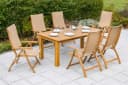 MERXX Capri Garten-Essgruppe 7-tlg. mit ausziehbarem Tisch Bild 2