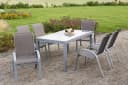 Merxx Amalfi Stapelsessel 2er Taupe Aluminiumrahmen Bild 2