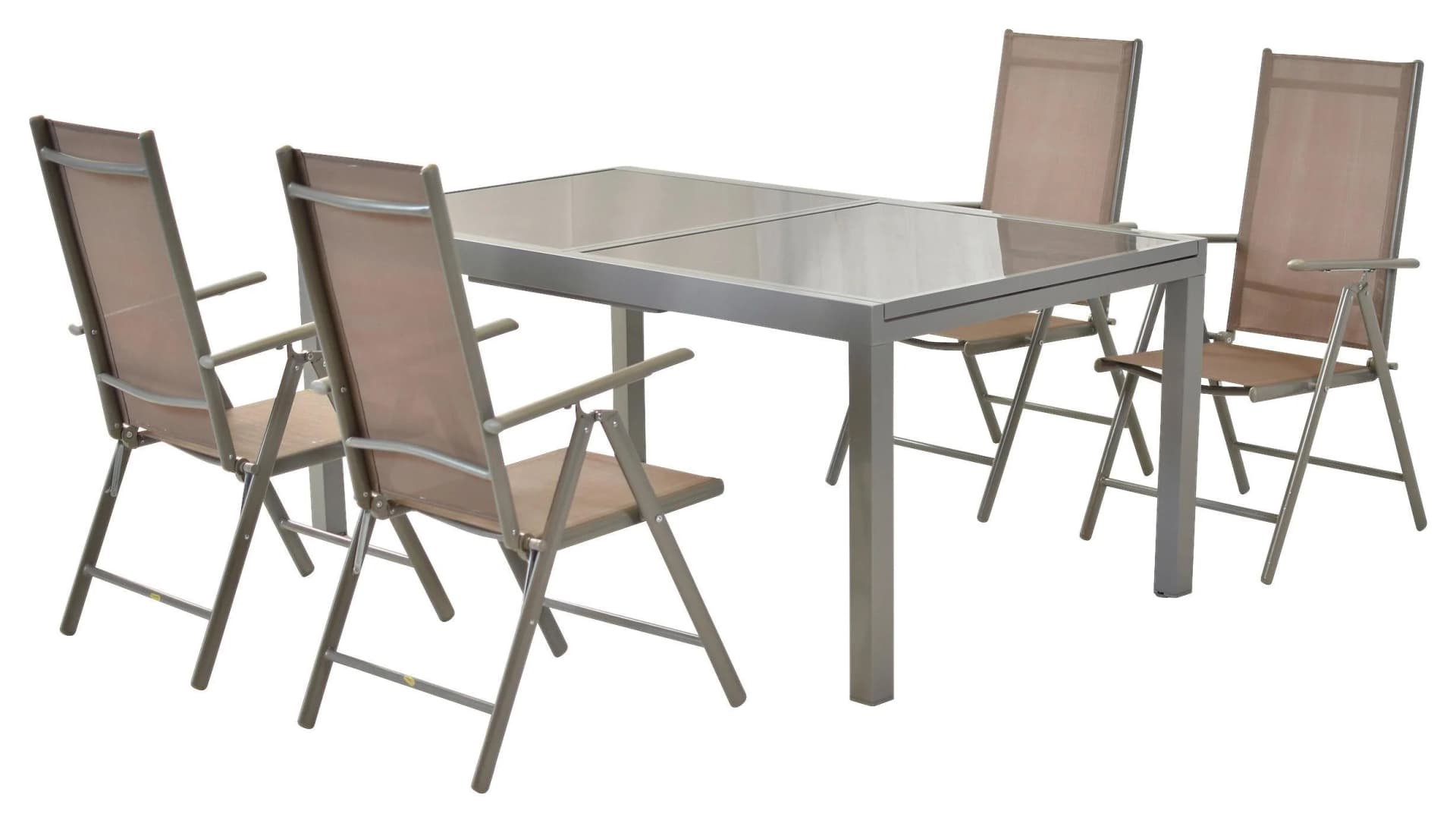 Merxx Tischgruppe Amalfi 5-tlg. Taupe - Bild 2