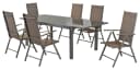 Merxx Tischgruppe Amalfi 7-tlg. Taupe Bild 2