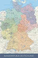 Poster Politische Deutschlandkarte 61x91,5 cm Bild 2