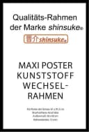 Shinsuke Wechselrahmen 61x91,5 cm Schwarz Kunststoff Poster Bild 2