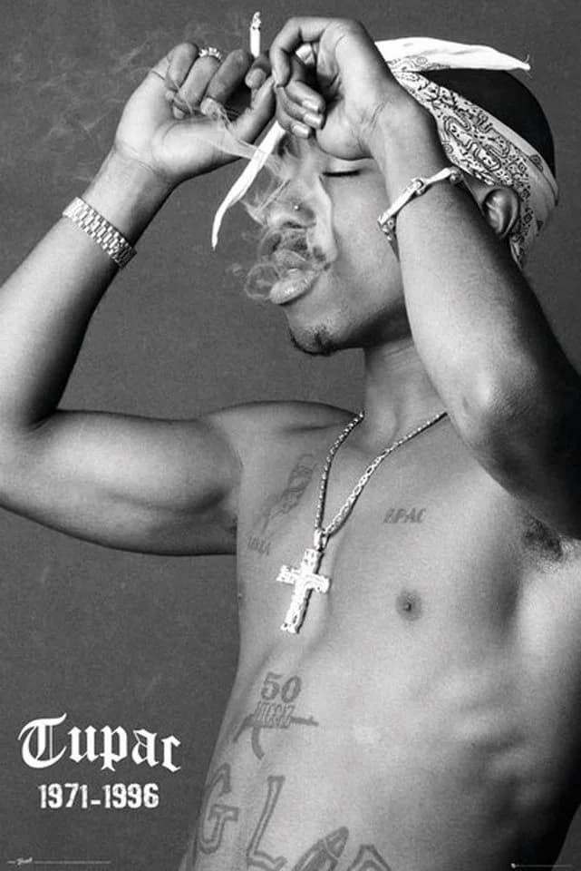 2pac Poster Smoke Musik Rap Hip-Hop Wanddekoration - Bild 2