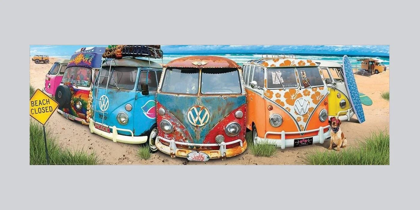 Puzzle 1000 Teile Panorama Puzzle Volkswagen KombiNation