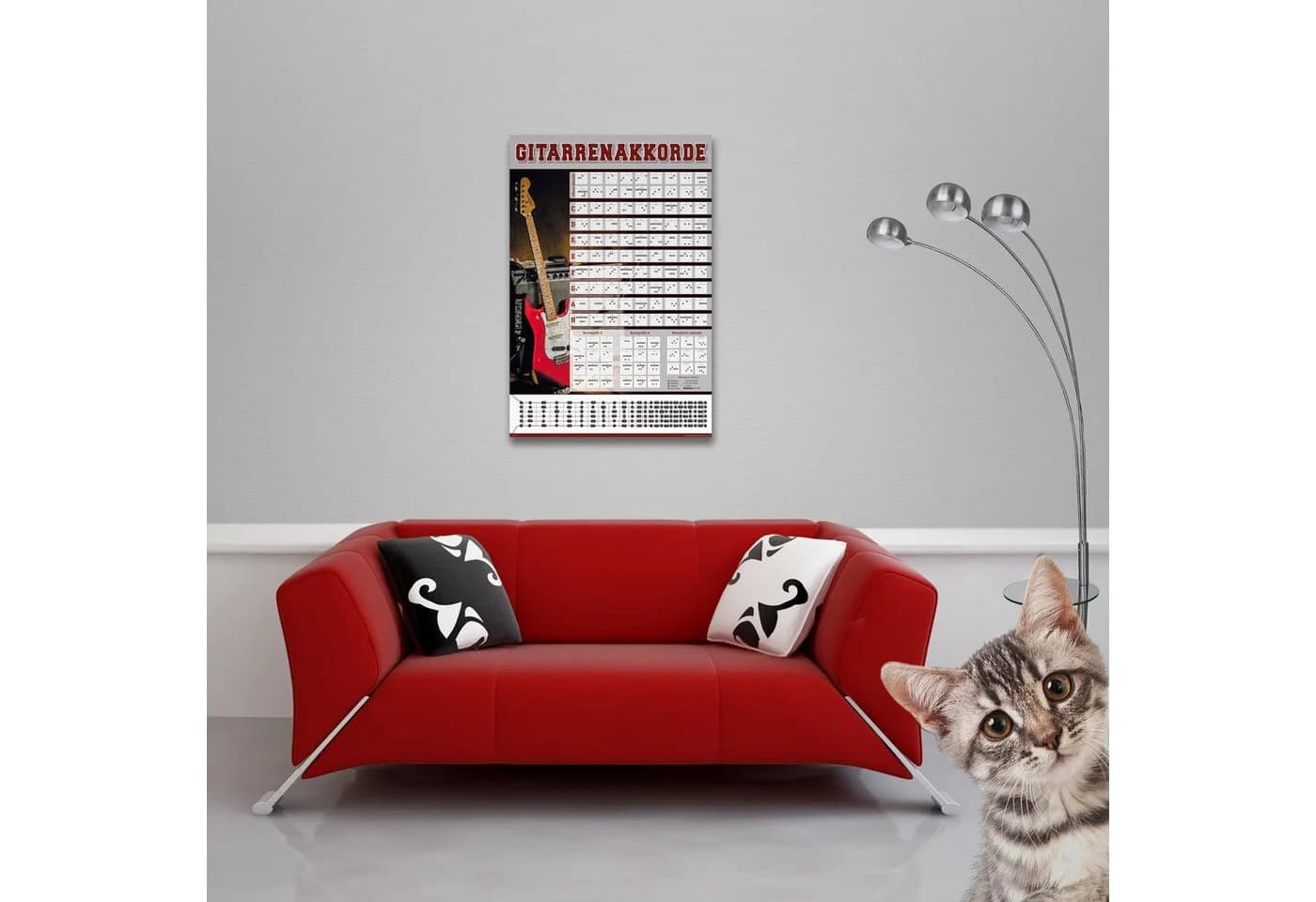 Gitarrenakkorde-Poster Photo Edition 2