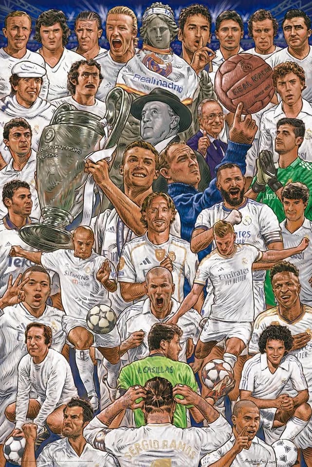 Poster Real Madrid Legenden 61x91,5 cm Offiziell Lizenziert - Bild 2