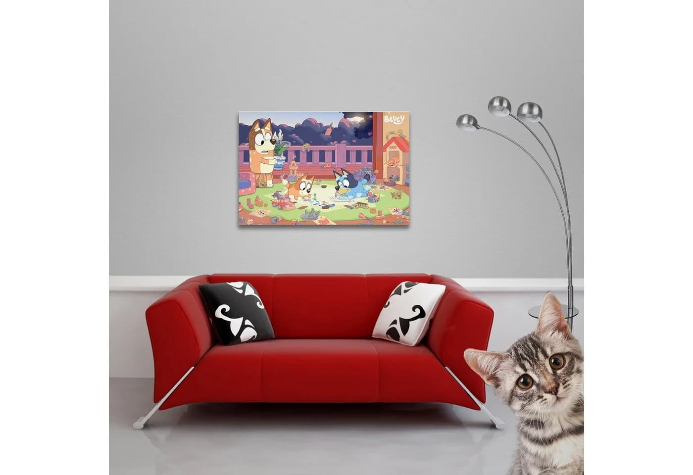 Bluey Poster Home 61x91,5 cm Blau Empireposter