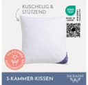 Excellent 3-Kammer-Kopfkissen Venedig, Daunenfüllung, Baumwollbezug, Rückenschläfer, Seitenschläfer Bild 1