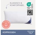EXCELLENT 3-Kammer-Kopfkissen Venedig Weiß Baumwolle Daunen Federn Bild 1