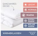 EXCELLENT Daunenbettdecke + Kopfkissen Set Weiß Extrawarm Bild 4
