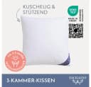 Excellent 3-Kammer-Kopfkissen Venedig Weiß Gänsedaunen Bild 1