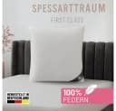 Spessarttraum Federkissen First Class Weiß 80x80 cm Baumwolle Bild 2