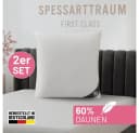 Spessarttraum Daunenkissen First Class Weiß 40x40cm Bild 2