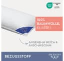 Federkopfkissen EXCELLENT Zürich Weiß 100% Baumwolle Federn Daunen Bild 4