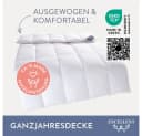 EXCELLENT Gänsedaunenbettdecke Davos Weiß 100% Baumwolle Bild 1