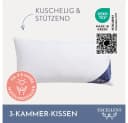 EXCELLENT 3-Kammer-Kopfkissen Venedig Weiß 40x60 cm 2-tlg. Daunen/Federn Bild 1
