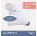 Excellent Kopfkissen Venedig 80x80 cm Weiß 2-tlg. Federn & Daunen Bild 5