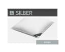 SPESSARTTRAUM Baumwollkissen Silber Weiß 80x80cm Bild 1