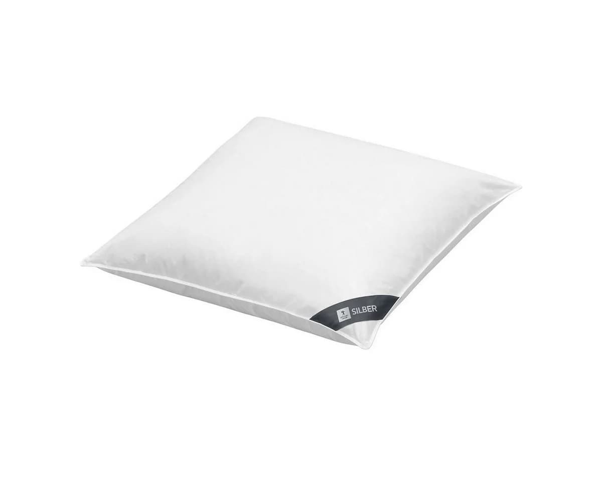 SPESSARTTRAUM Baumwollkissen Silber Weiß 80x80cm - Bild 2