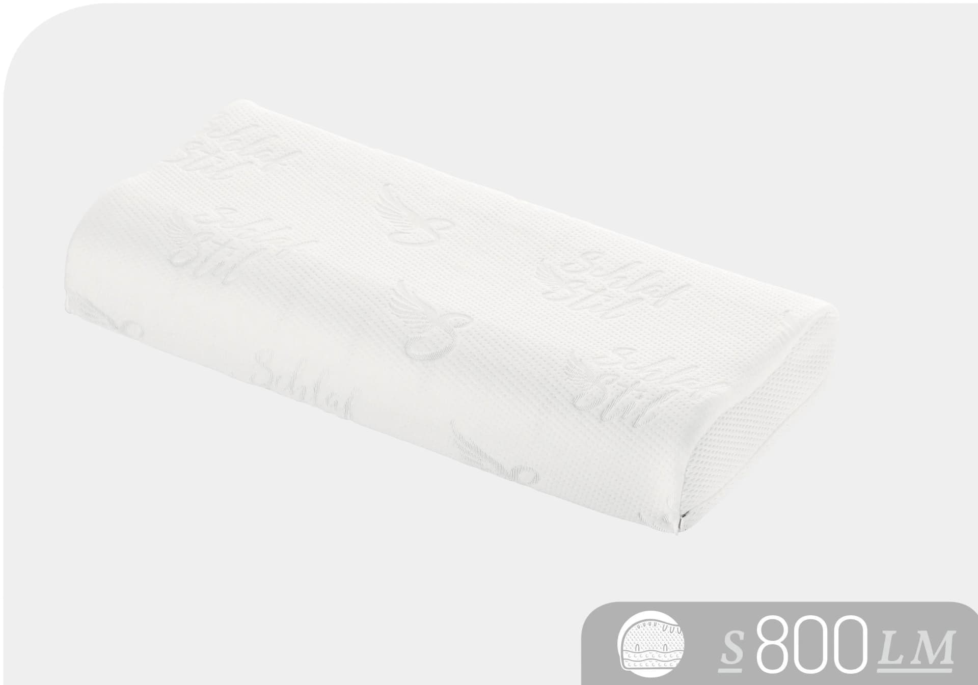 Schlafstil Nackenstützkissen S800 LM Weiß Aktiv Stützend