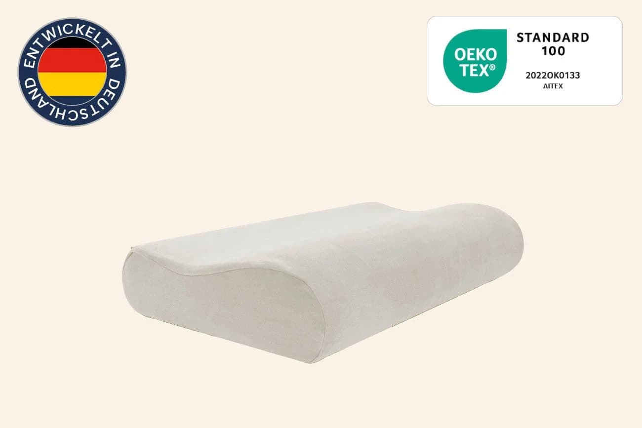 casimum Kissenbezug Schonbezug Orthopädisch Nackenkissen Beige 2 Stück - Bild 3