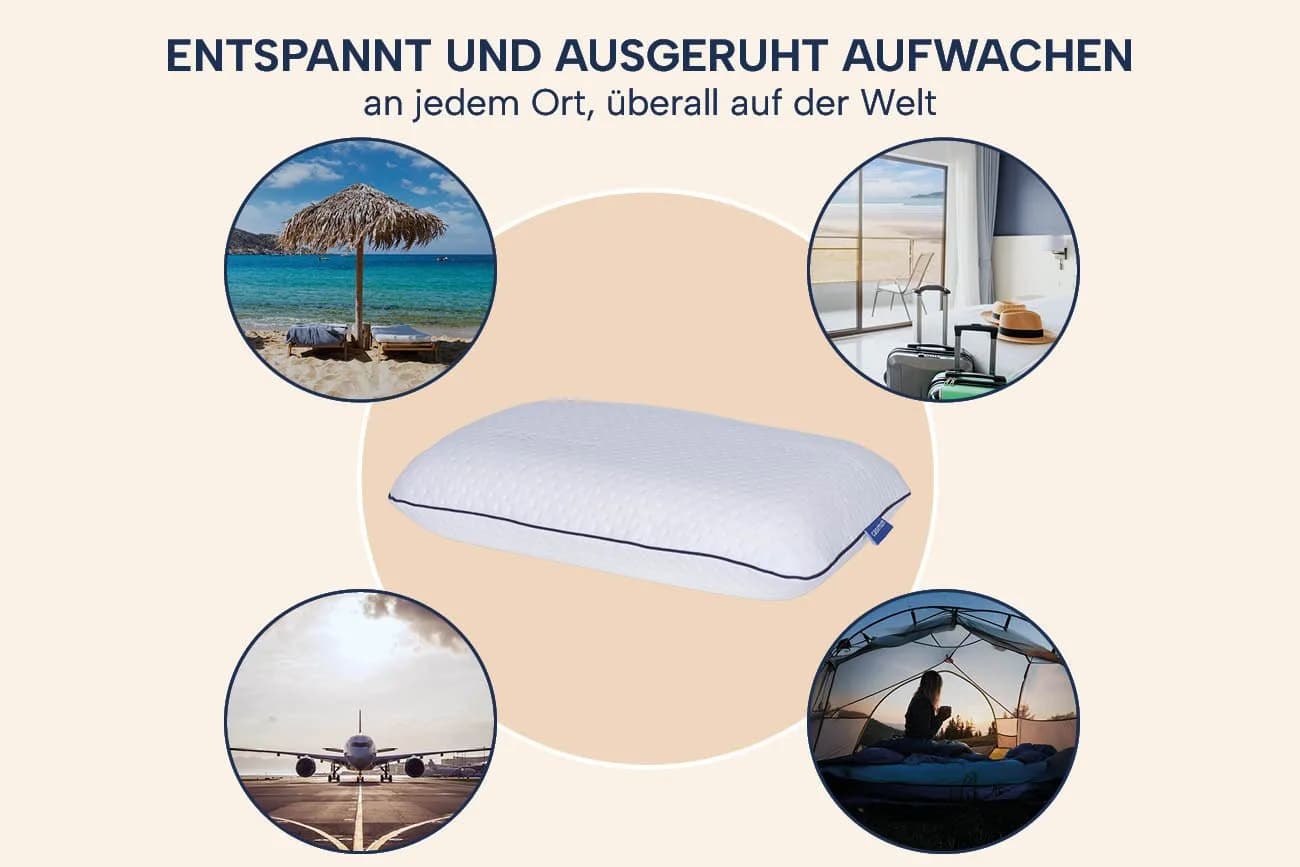 casimum Nackenstützkissen SUPER TRAVEL Memory Schaum - Bild 5