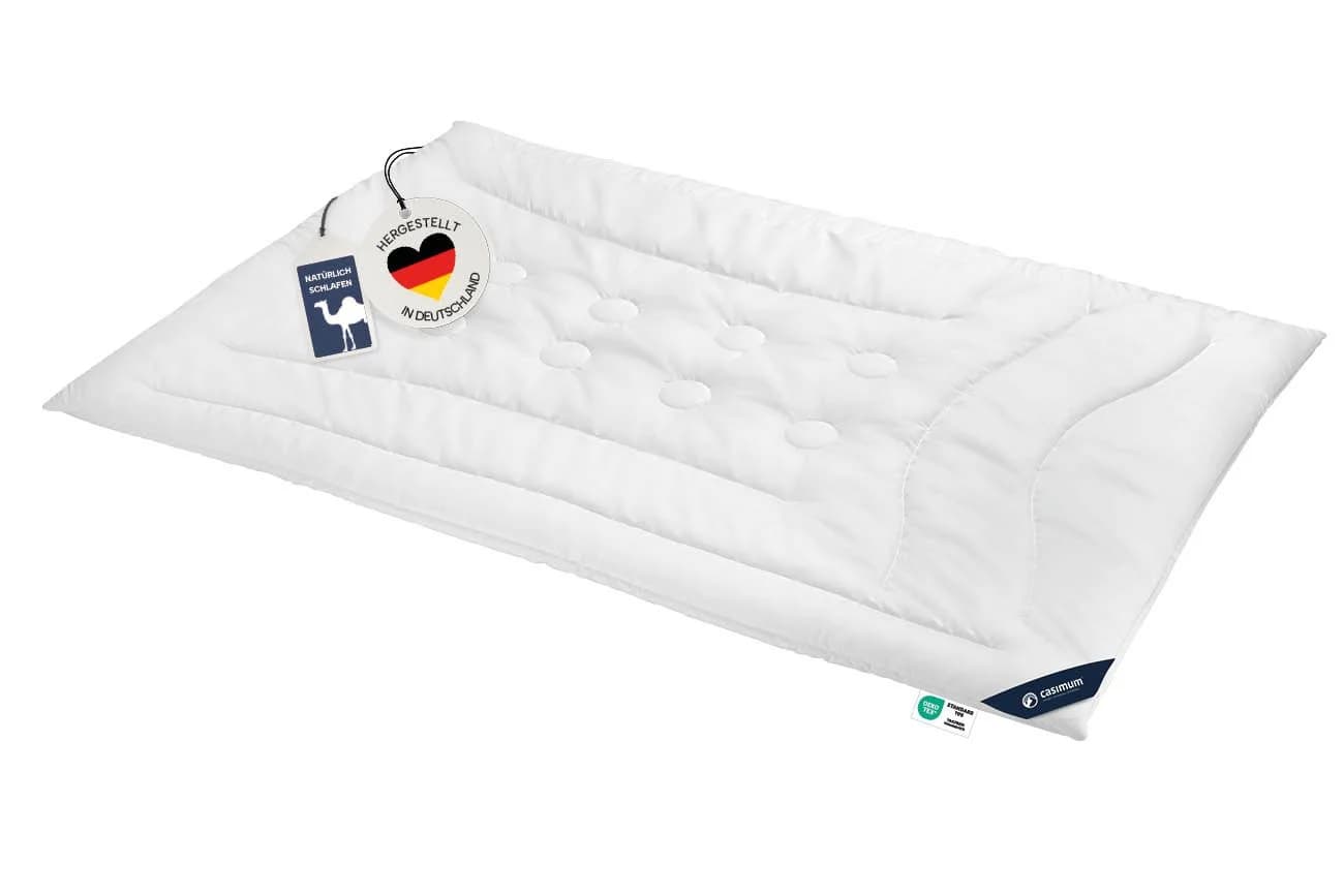 casimum Naturhaarbettdecke LUXUS 100% Kamelhaar Baumwolle - Bild 2