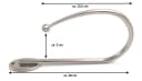 DécoProfi Raffhalter Raffbügel für Gardinen - Modernes Design - Silber Bild 1