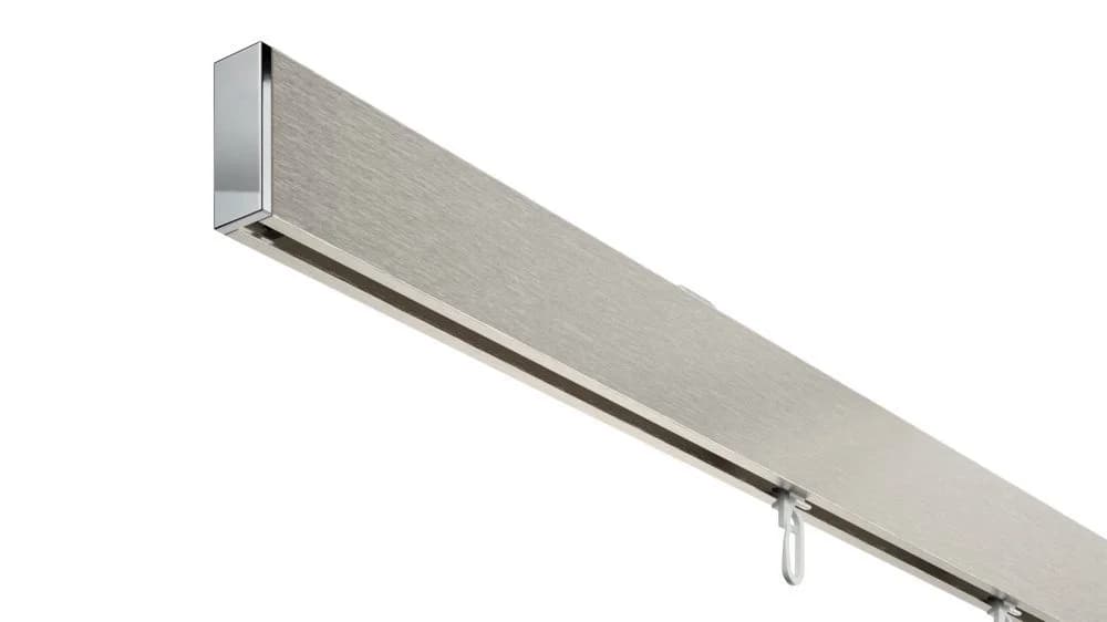 DécoProfi Gardinenstange eckig Deckenträger Aluminium Set - Bild 2