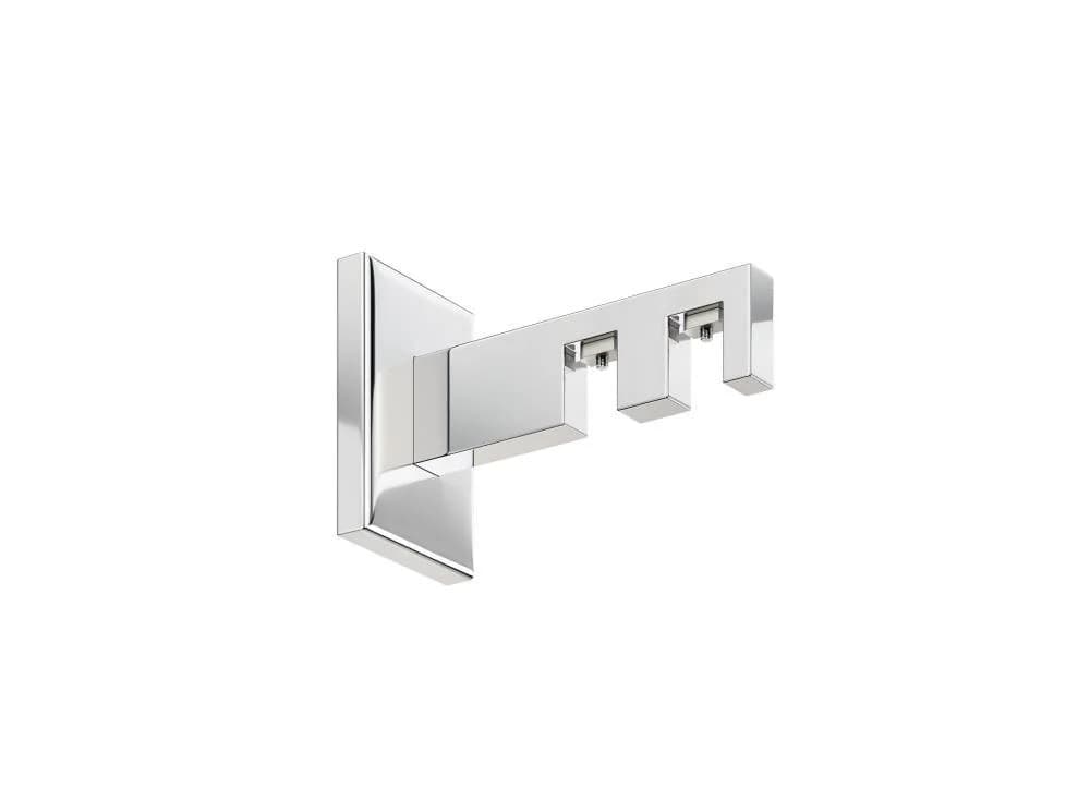 DécoProfi Innenlaufschiene Gardinenstange eckig 2-läufig Schwarz Aluminium