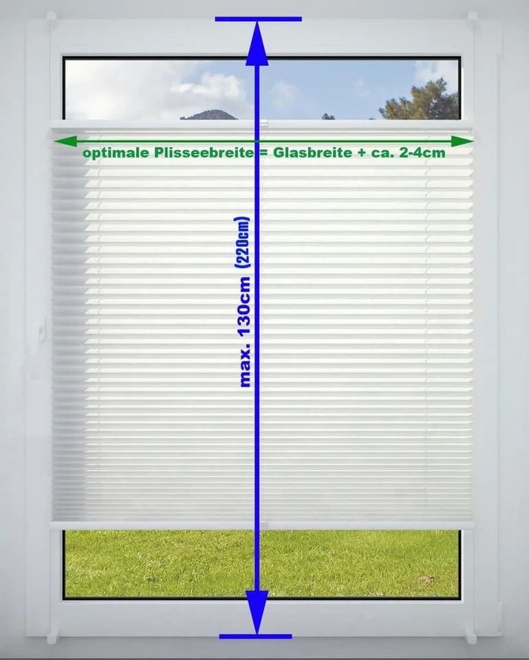 DécoProfi Plissee Klemmfix Ohne Bohren Blickdicht Rosa