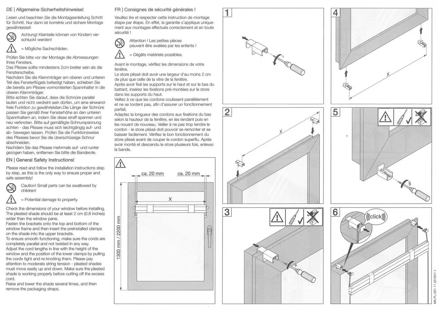 DécoProfi Plissee Klemmfix Ohne Bohren Blickdicht Rosa - Bild 4