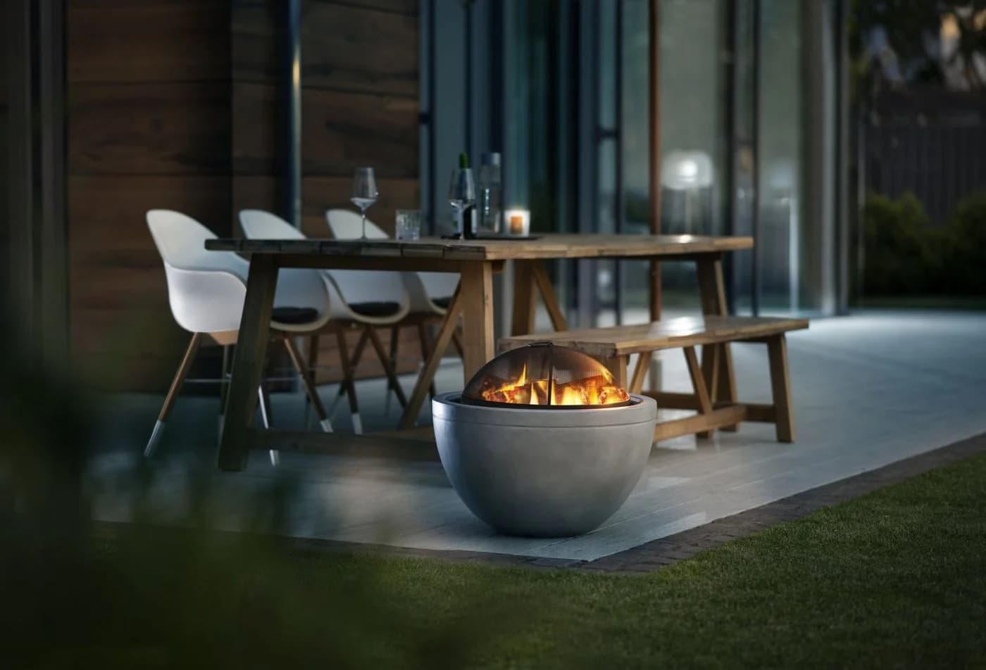Buschbeck Grill-Feuerschale Madrid Magnesia-Fiberglas - Bild 3