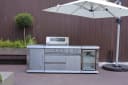 Buschbeck Outdoor-Küche Oxford Edelstahl Gasgrill Kühlschrank Bild 1