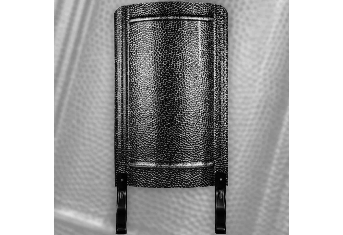 Landshop24 Ofenschutzgitter Hitzeschild Stahlblech Schwarz-Silber - Bild 2