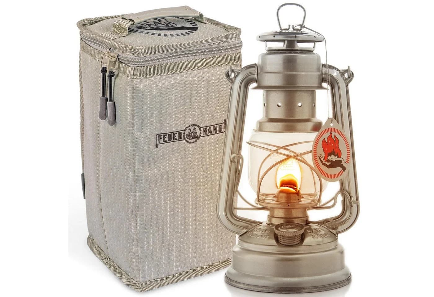 Feuerhand Sturmlaterne Baby Special 276 Silber - Bild 2
