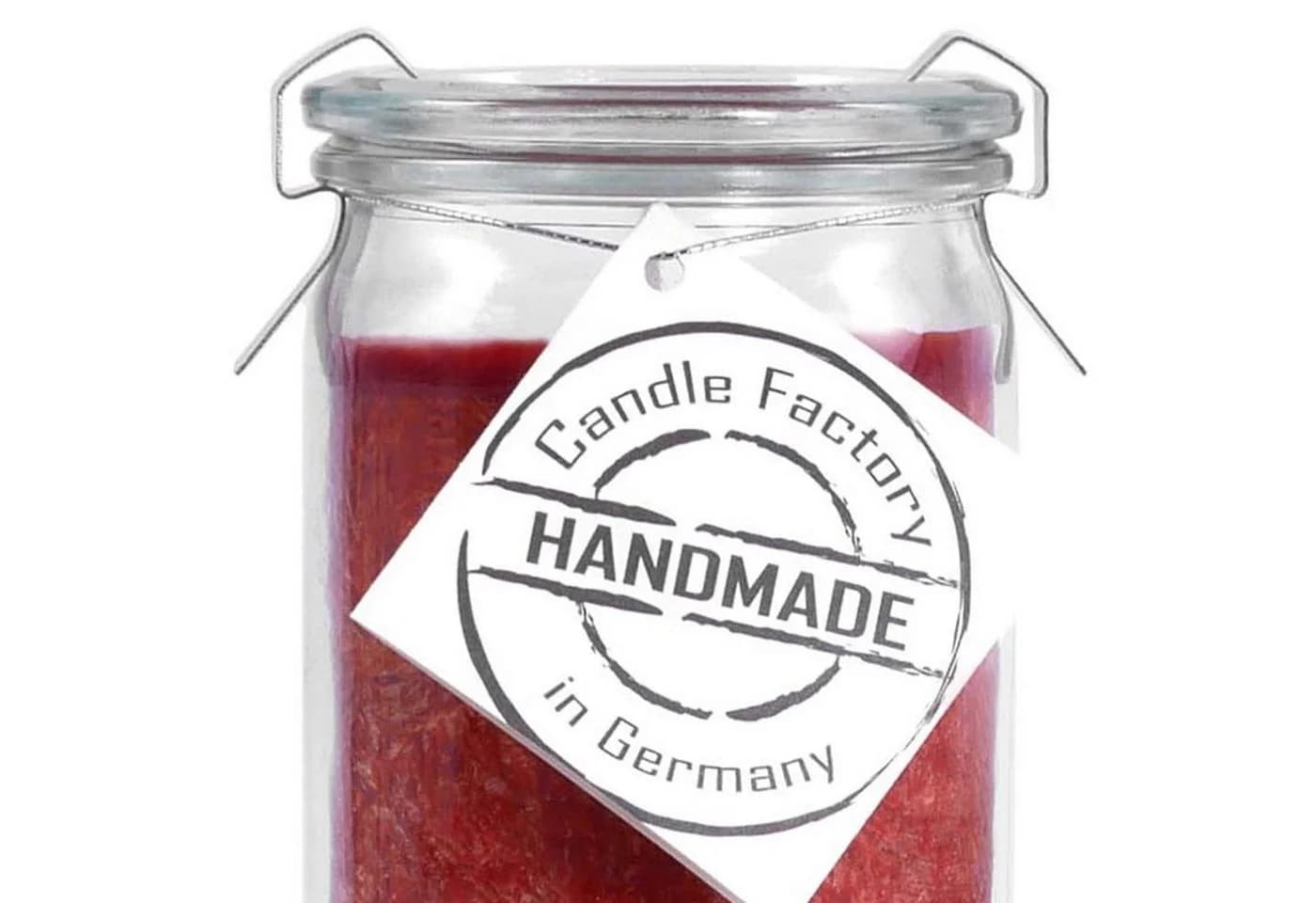 Landshop24 Duftkerze Candle-Factory Stearin Weckglas Gebrannte Mandeln