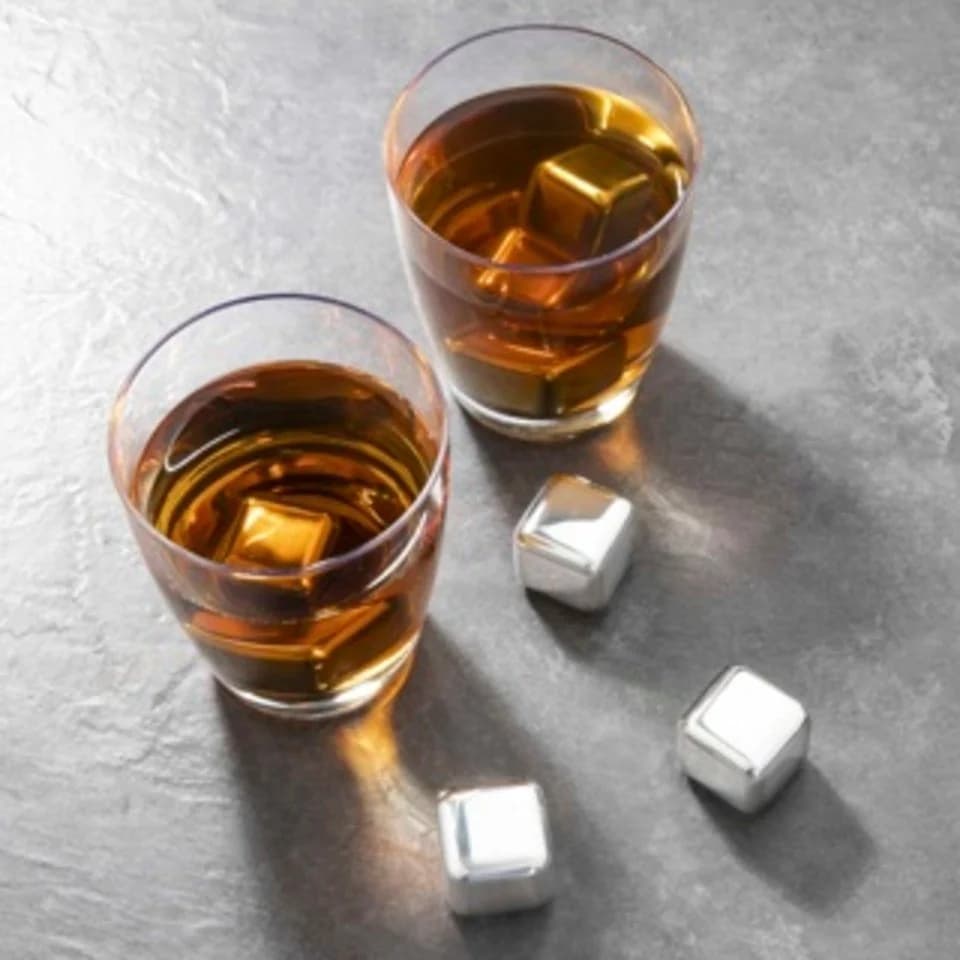 Haushalt International Edelstahl Eiswürfel-Set 7-tlg. Silber