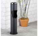 Haushalt International Stehaschenbecher Schwarz Metall 2in1 Bild 1