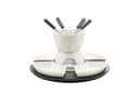 Haushalt International Fondue-Set 11-tlg. Keramik Weiß Schwarz Bild 2