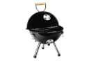 Haushalt International Mini-Kugelgrill Schwarz mit Holzgriff Bild 2