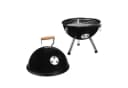 Haushalt International Mini-Kugelgrill Schwarz mit Holzgriff Bild 3