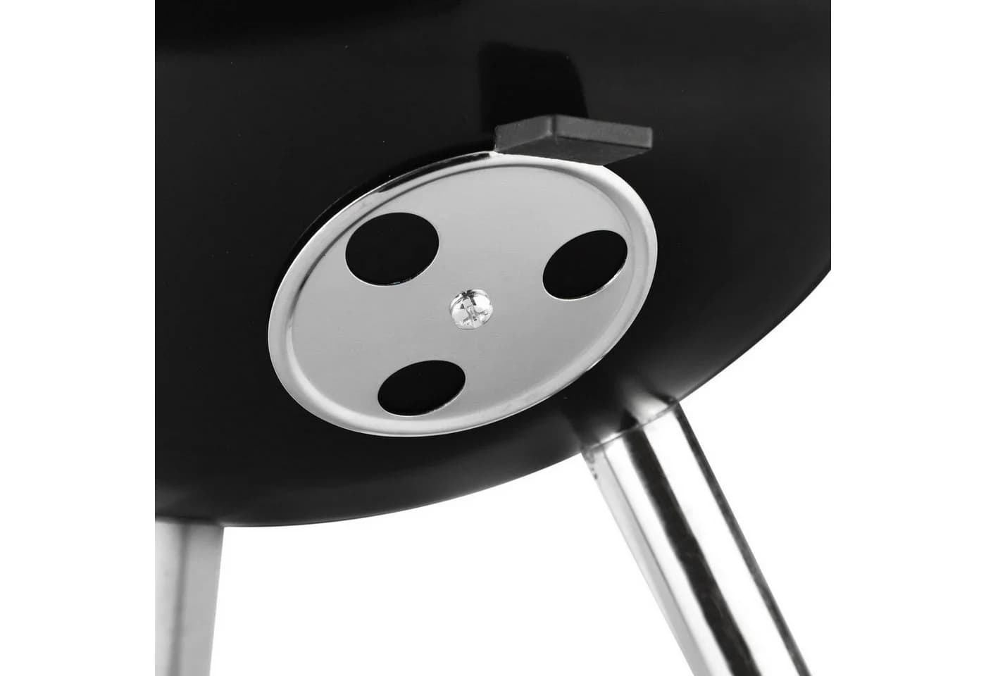 Haushalt International Mini-Kugelgrill Schwarz mit Holzgriff - Bild 4