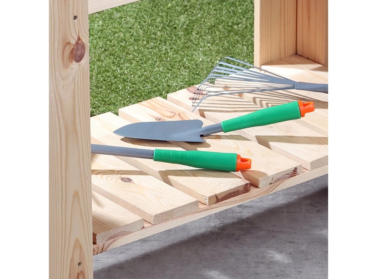 Haushalt International Hochbeet Holz Pflanzkasten Frühbeet Blumenkasten Gemüsebeet Pflanzbeet 62905 - Bild 5