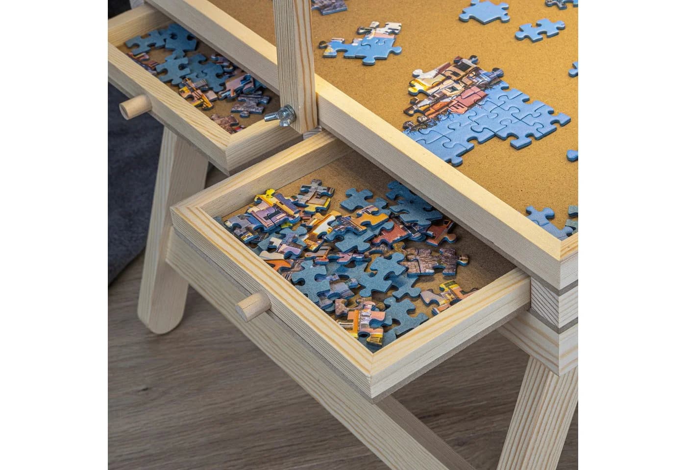 Haushalt International Puzzlebrett mit LED-Beleuchtung und 4 Auszügen - Bild 3